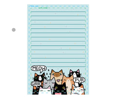 Cat Stack Notepad (Blue)