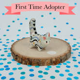 FIRST TIME ADOPTER - Moon Phase Mini Mew with Yellow Gold