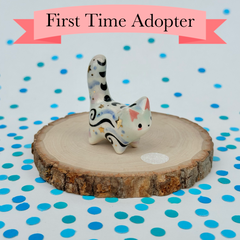 FIRST TIME ADOPTER - Moon Phase Mini Mew with Yellow Gold