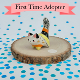 FIRST TIME ADOPTER - Spirit of Spooky Mini Mew with Yellow Gold