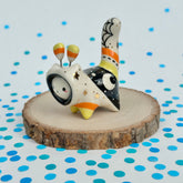 Candy Corn Carnival Hoodie Cat with *Yellow* Gold