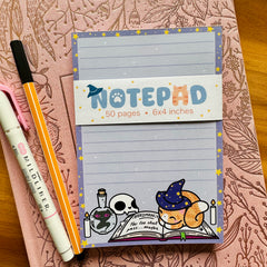 Witchy Kitty Notepad - 50 pages