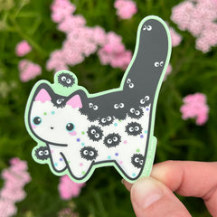 Sootsprite Cat Vinyl Sticker!