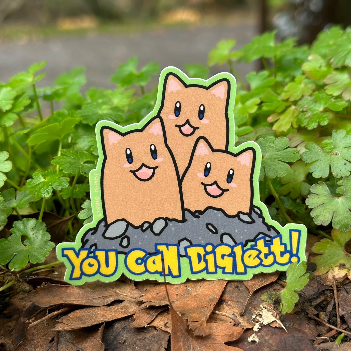 “You Can Diglett!” Pokemon Inspired Vinyl Sticker