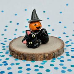 Starry Sky Void with Witch Hat Pumpkin