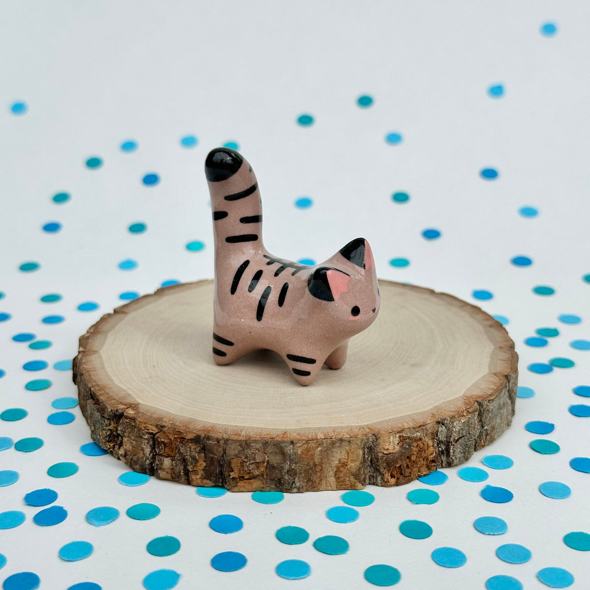 Tiger Mini Mew (Colored Porcelain - Hot Chocolate)