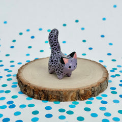 Leopard Mini Mew (Colored Porcelain - Purple)