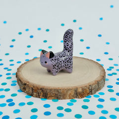 Leopard Mini Mew (Colored Porcelain - Purple)