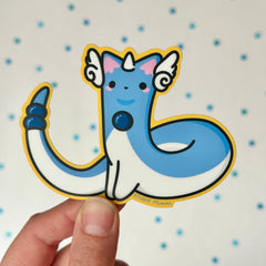 Dragonair Cat Vinyl Sticker