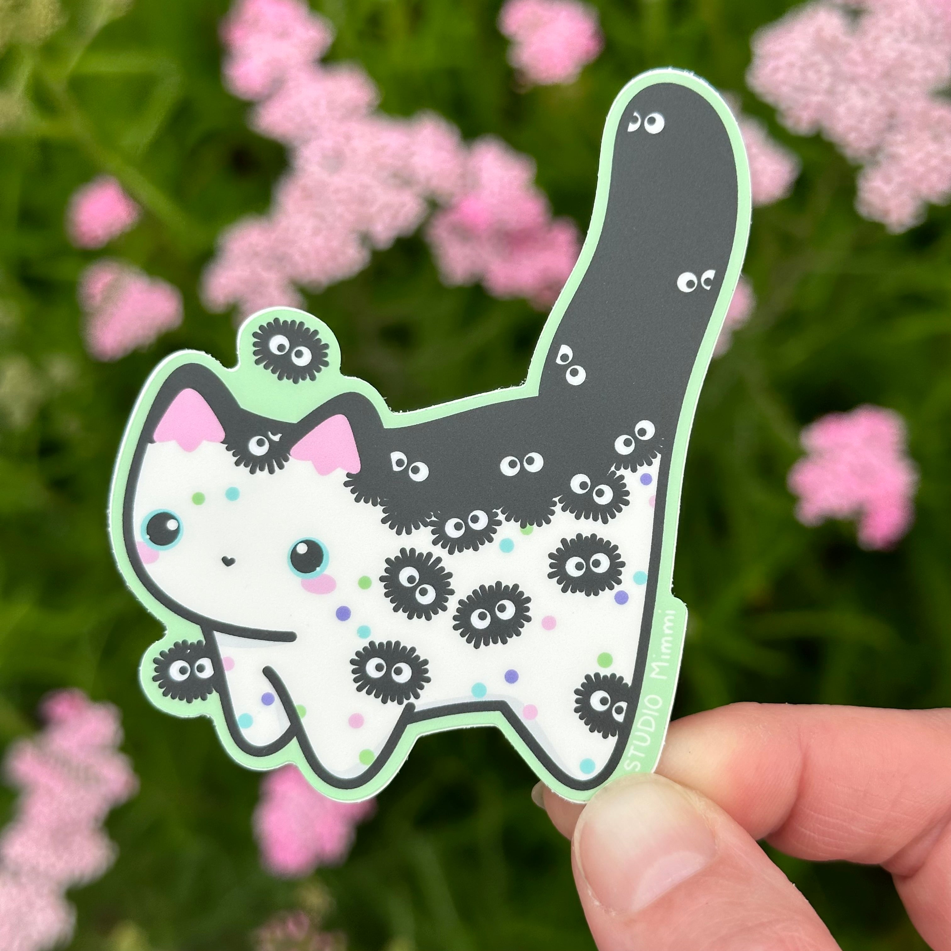Sootsprite Cat Vinyl Sticker!