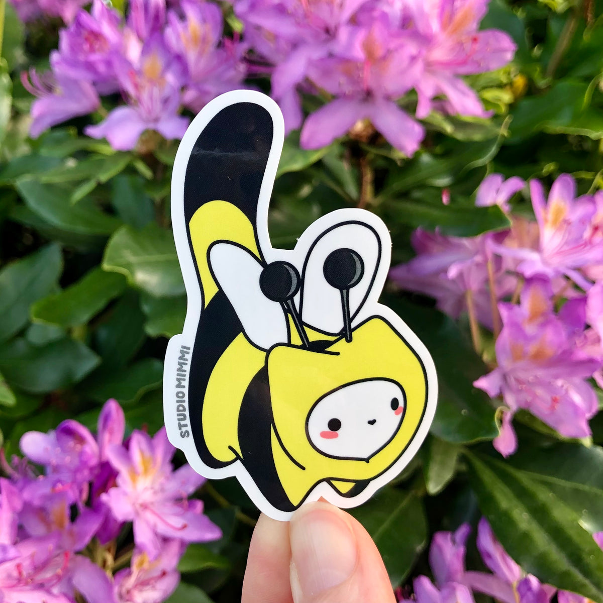 Bee Cat Vinyl Sticker