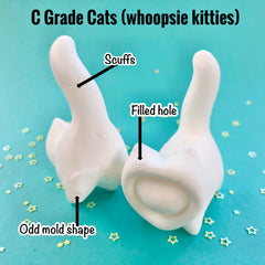 Whoopsie Kitties (C Grade)  - Paint Your Own Resin Cat